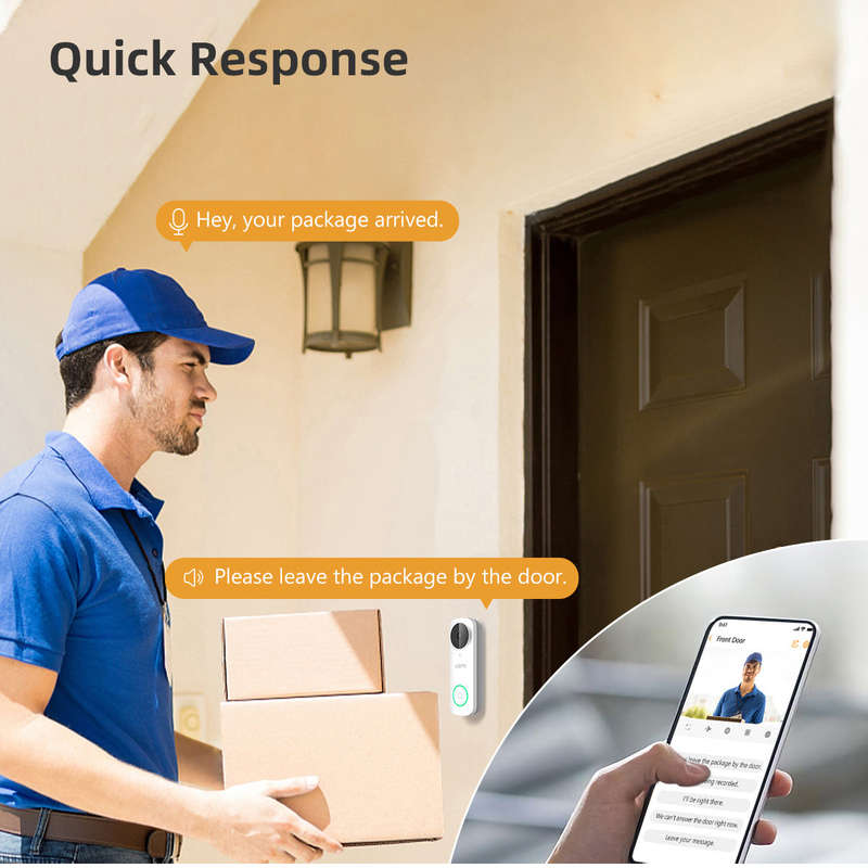Imou DB61i Wired 5MP Wi-Fi Video Doorbell Camera