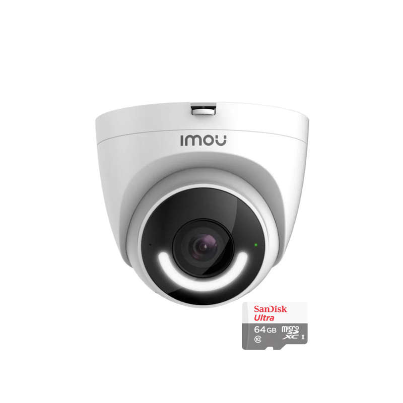 Imou Turret 2MP Wi-Fi Camera + SanDisk Ultra 64GB Micro SDXC Card