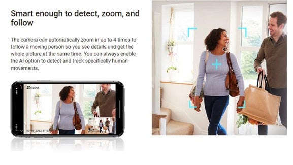 EZVIZ H6c PRO WI-FI PT CAMERA 2MP 4MM