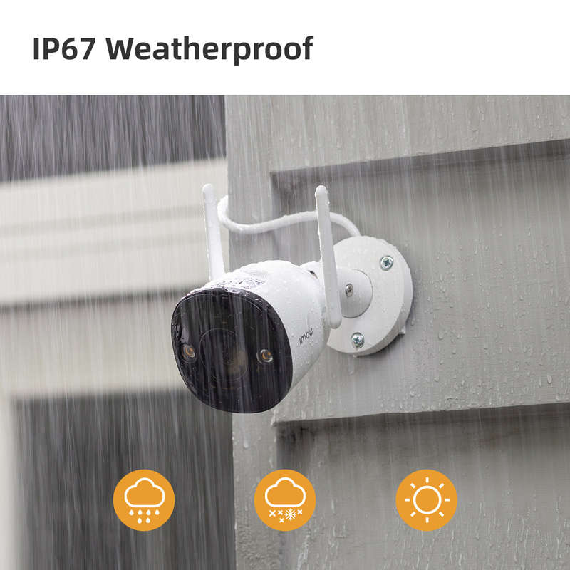 Imou Bullet 2 Wi-Fi Camera 1080P + SanDisk Ultra 64GB Micro SDXC Card