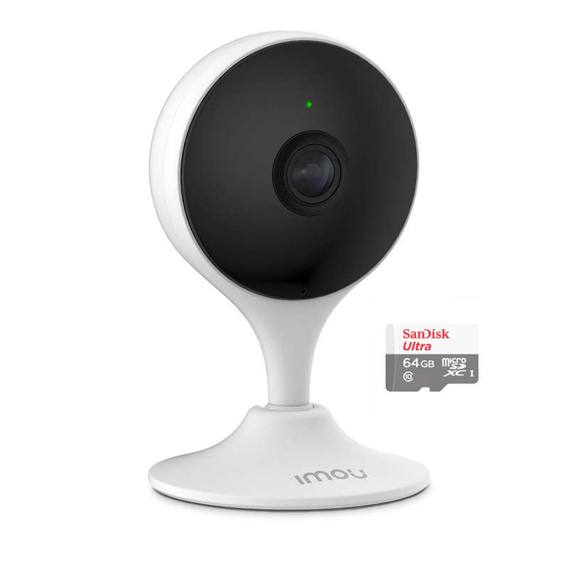 Imou Cue 2 Wi-Fi Camera 1080P Plus SanDisk Ultra 64GB Micro SDXC Card