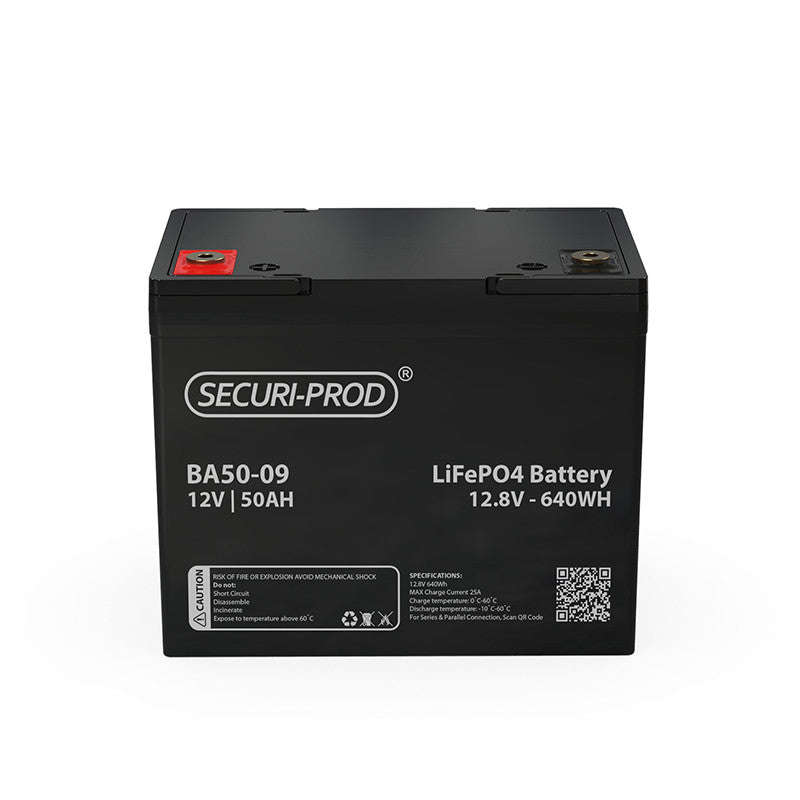Securi-Prod Lithium (LiFePO4) Battery 12.8V 50AH