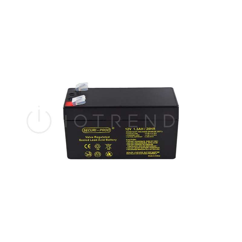Securi Prod Rechargeable sealed lead acid battery 12V 1.3AH