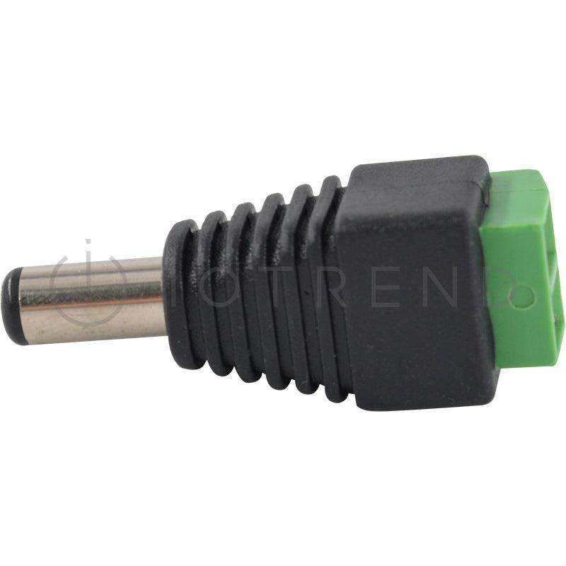 DC Plug incl Terminal Connector Block - Male 10 pack