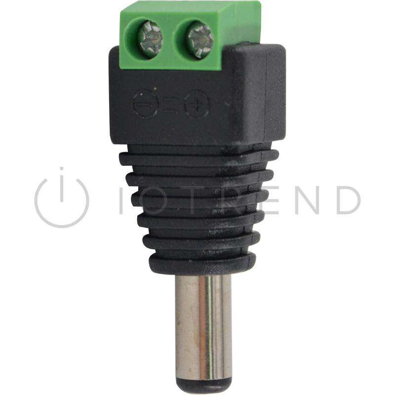 DC Plug incl Terminal Connector Block - Male 10 pack
