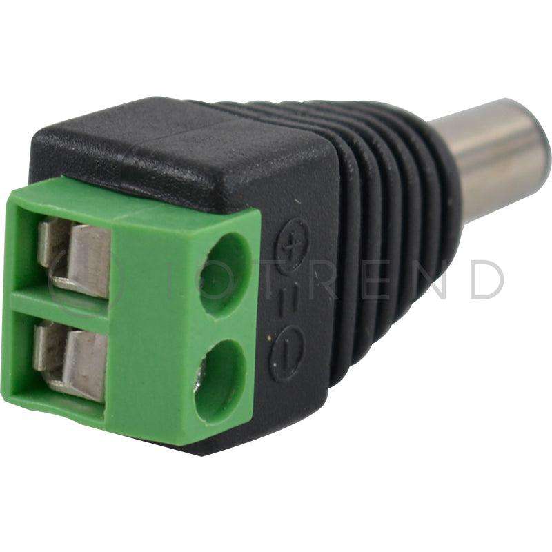 DC Plug incl Terminal Connector Block - Male 10 pack