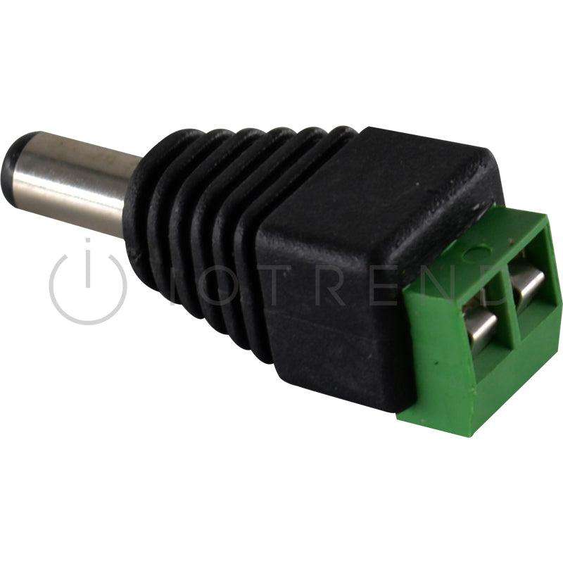 DC Plug incl Terminal Connector Block - Male 10 pack