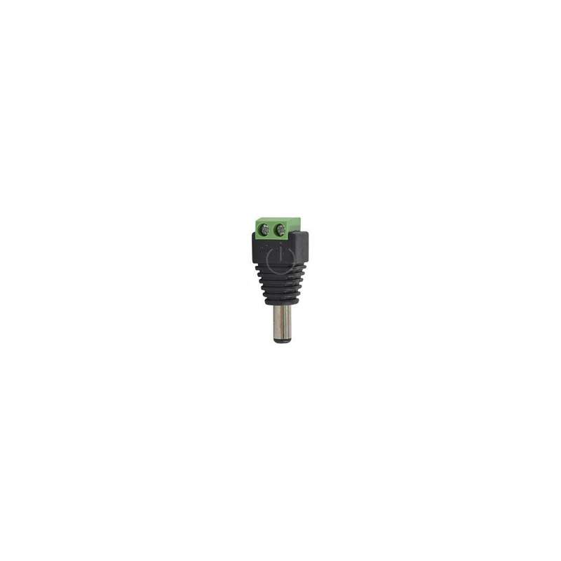 DC Plug incl Terminal Connector Block - Male (Single)