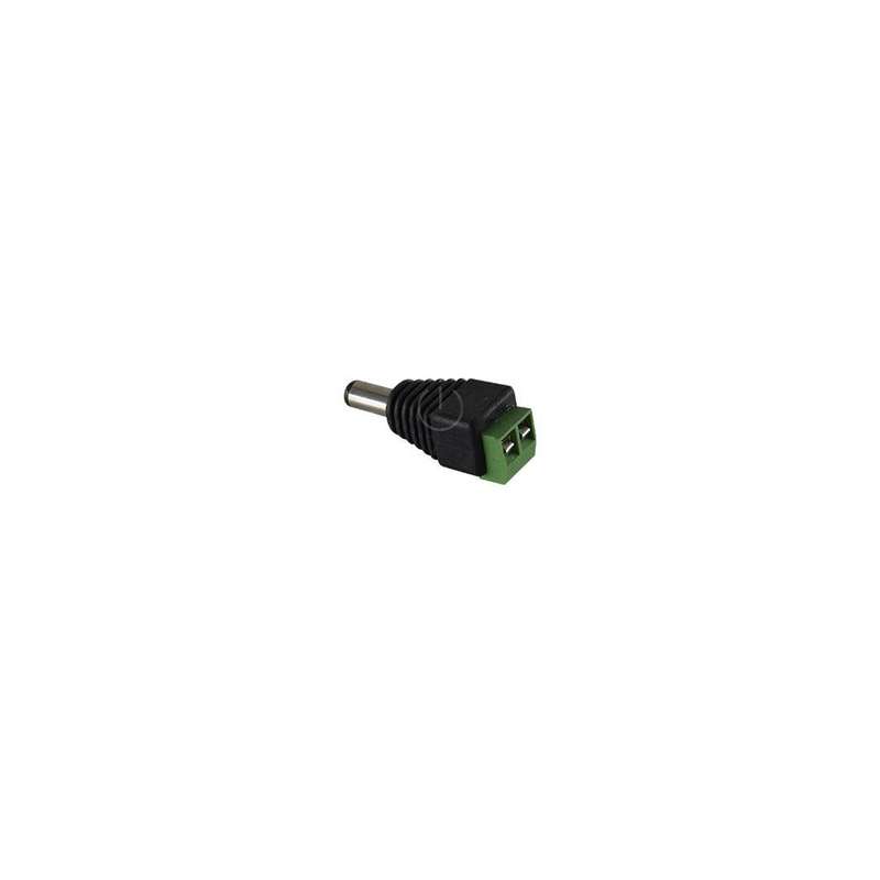 DC Plug incl Terminal Connector Block - Male (Single)