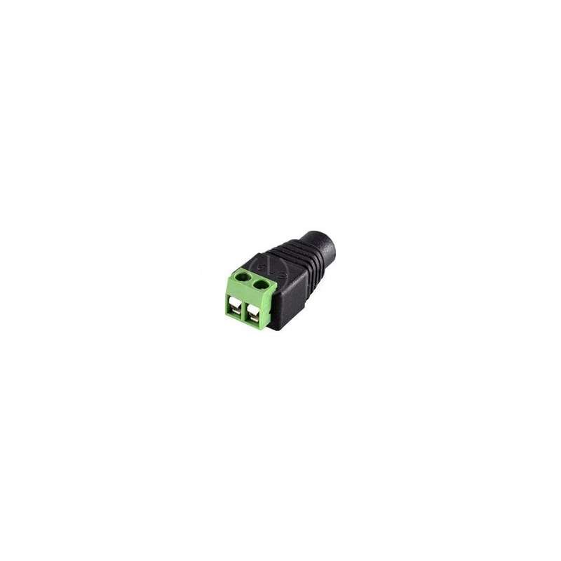 DC Socket incl Terminal Connector Block - Female (Single)