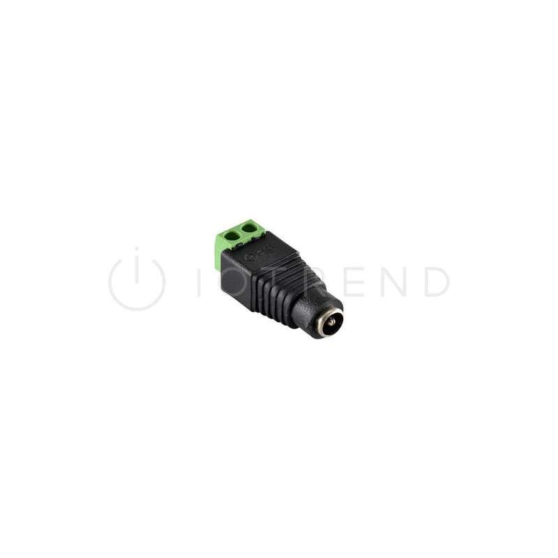 DC Socket incl Terminal Connector Block - Female (Single)