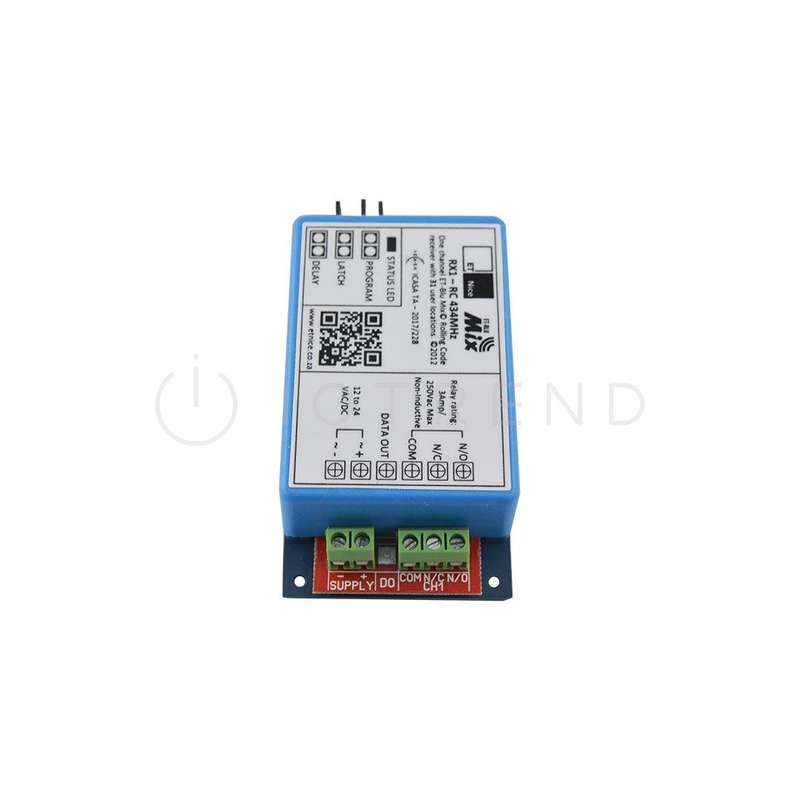 ET Rx 1 Channel Rolling Code 434 Blue