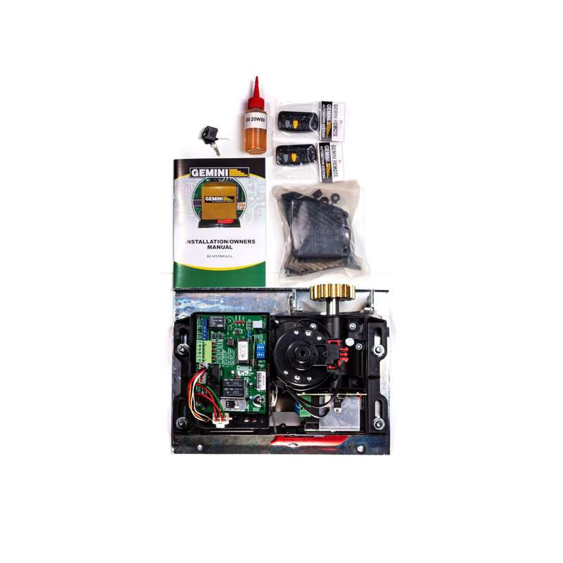 Gemini DC Slider Gate Motor 7Ah Incl 2 x Remotes and Securi-Prod Battery (No Rack)