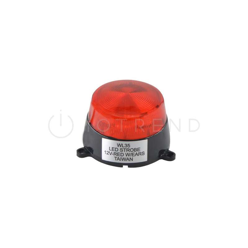Mini Red LED Strobe 12VDC