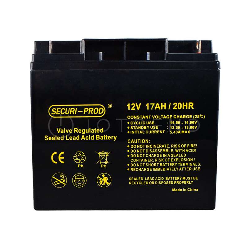 Securi Prod Rechargeable Sealed Lead Battery 12V 17AH