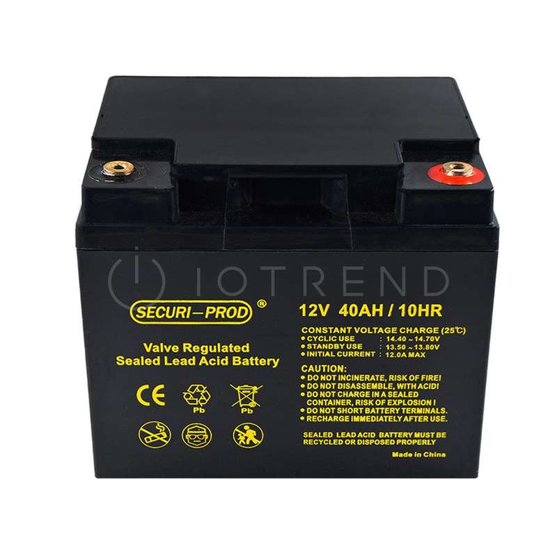 Securi-Prod Rechargeable Sealed Lead Battery 12V 40AH