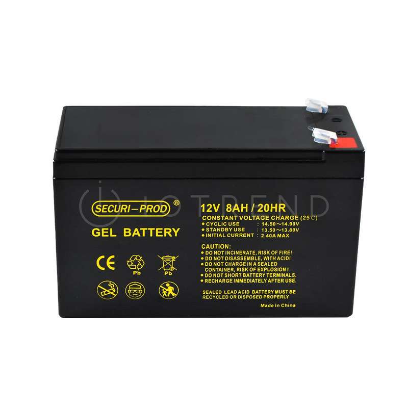 Securi Prod Rechargeable Gel Battery 12V 8AH