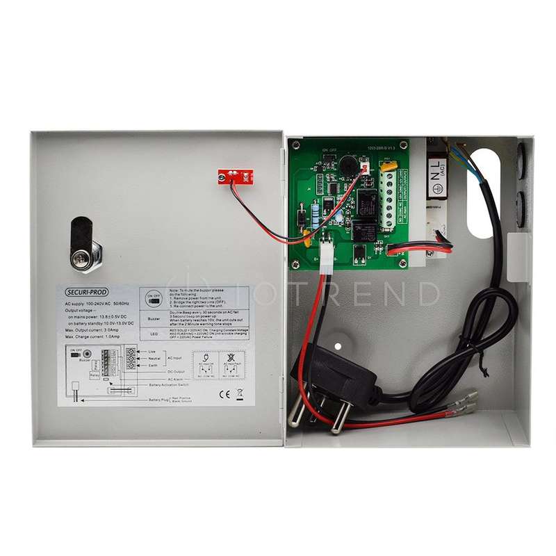 Securi-Prod Backup Power Supply 13.6VDC  3Amp