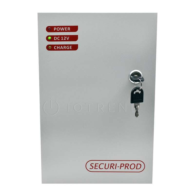 Securi Prod Backup Power Supply 13.6VDC 5Amp with Securi Prod 18Amp Battery
