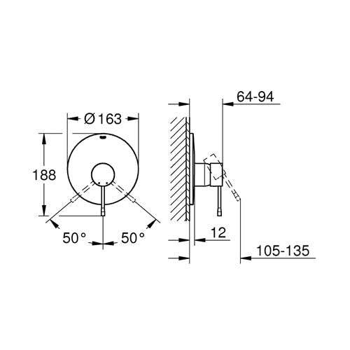 GROHE Essence Single-Lever Shower Mixer