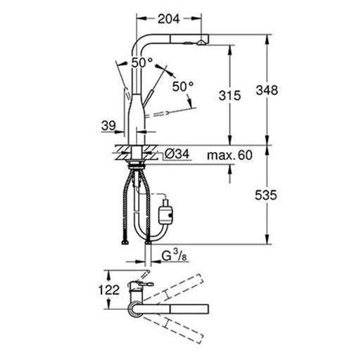 GROHE Essence Kitchen Sink Mixer