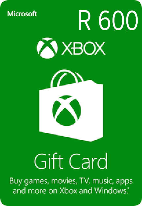 Xbox Live Gift Card - R600