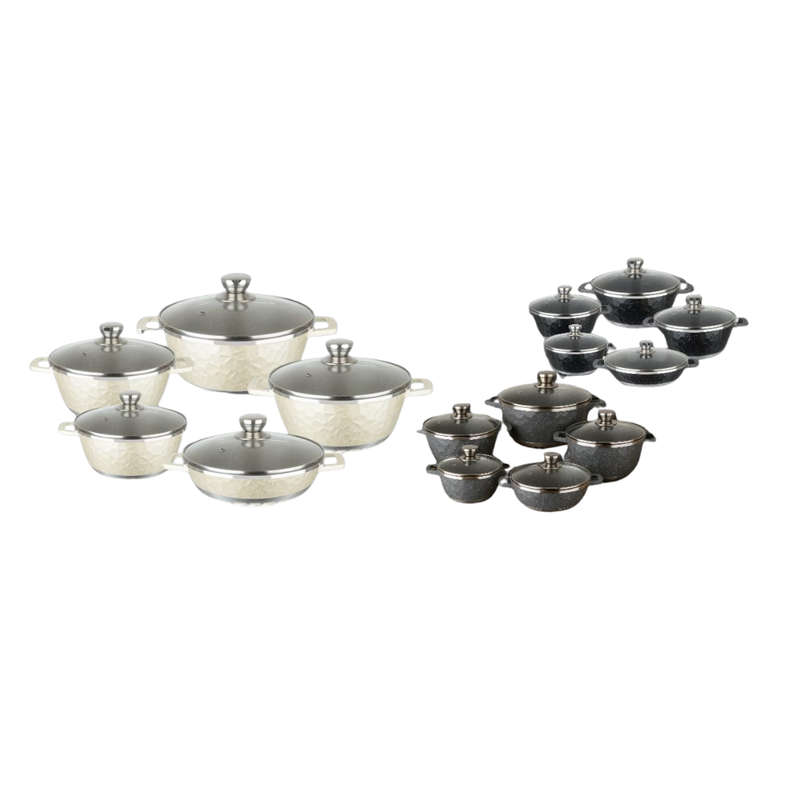 10 Piece Aluminium Pot Set - Moonrock