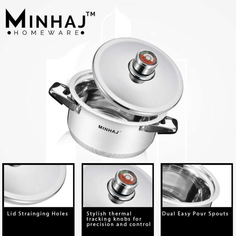 27pc Pot Set - Stainless Steel Heavy Bottom