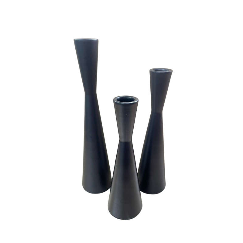 Candle Holders - 3pc Metal
