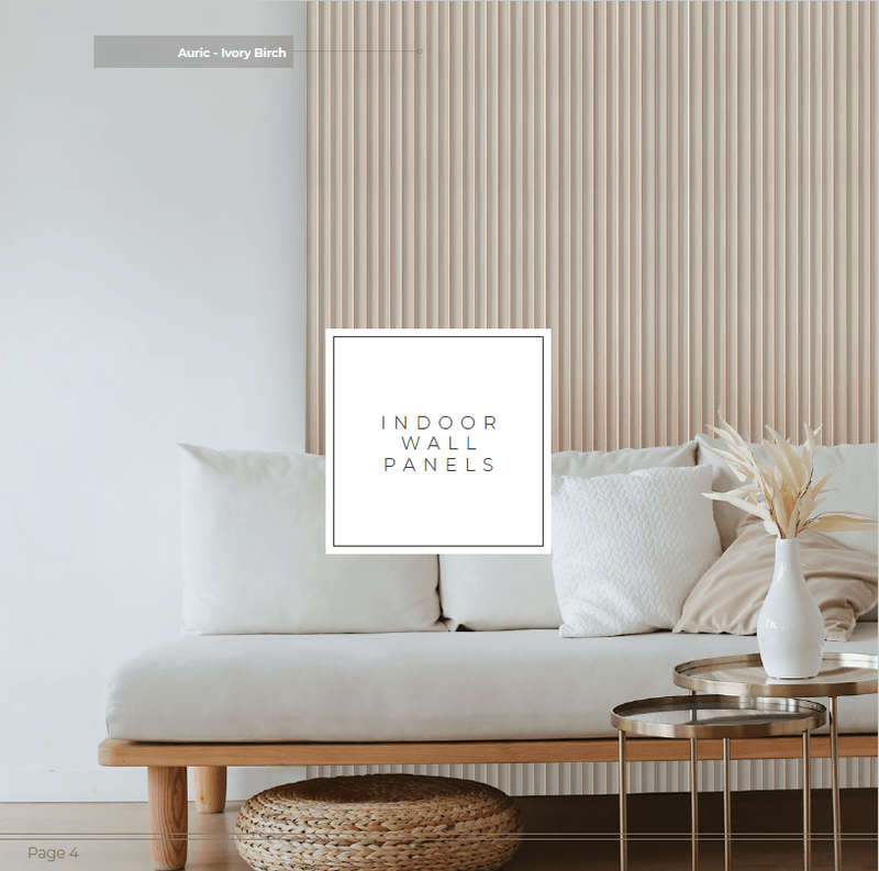Slatted Indoor Wall Panel - Auric