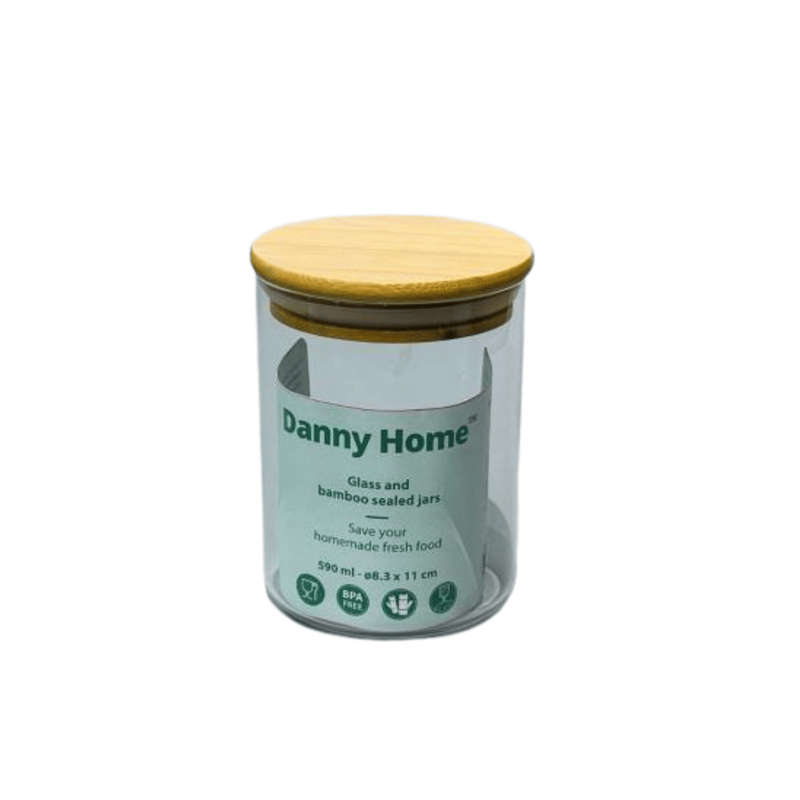 Glass Jars - Bamboo Lids