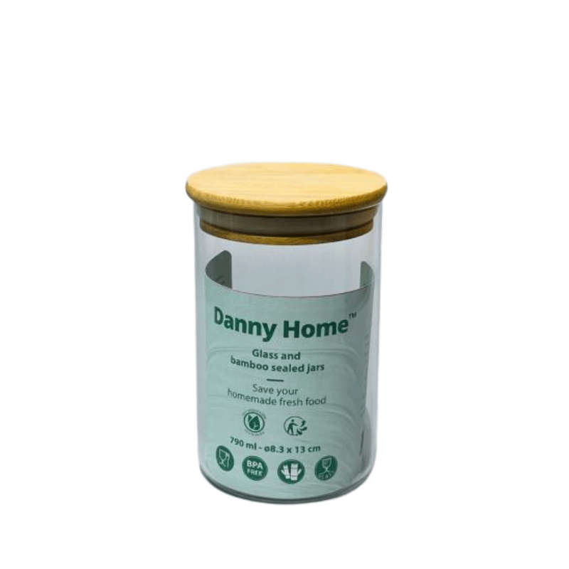 Glass Jars - Bamboo Lids