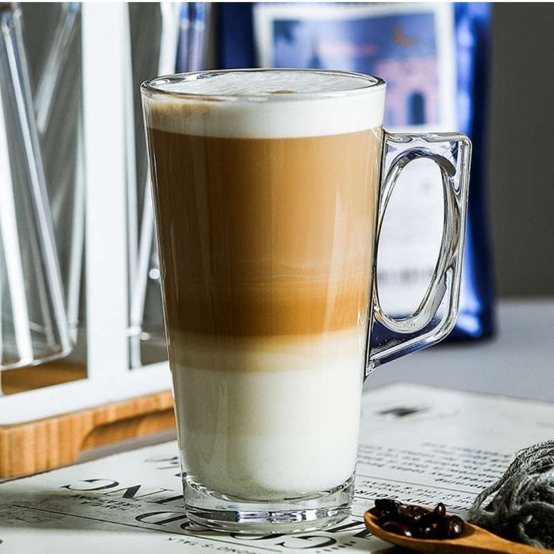 Latte Mugs - 240ml - Clear 6's
