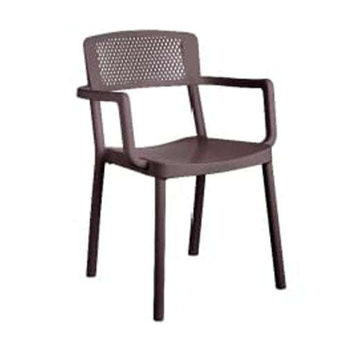 Solid Plastic Chairs - Santorini Arm Chairs