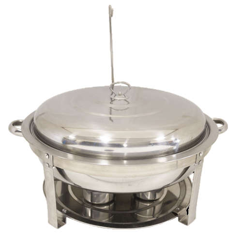Chafing Dish - 12L Round Hook Silver