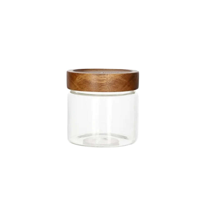 Glass Jars - Borosilicate & Acacia Wood Lid