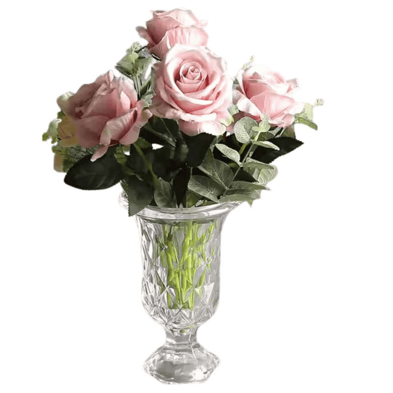 Elegant Glass Vase  Tulip 18cm