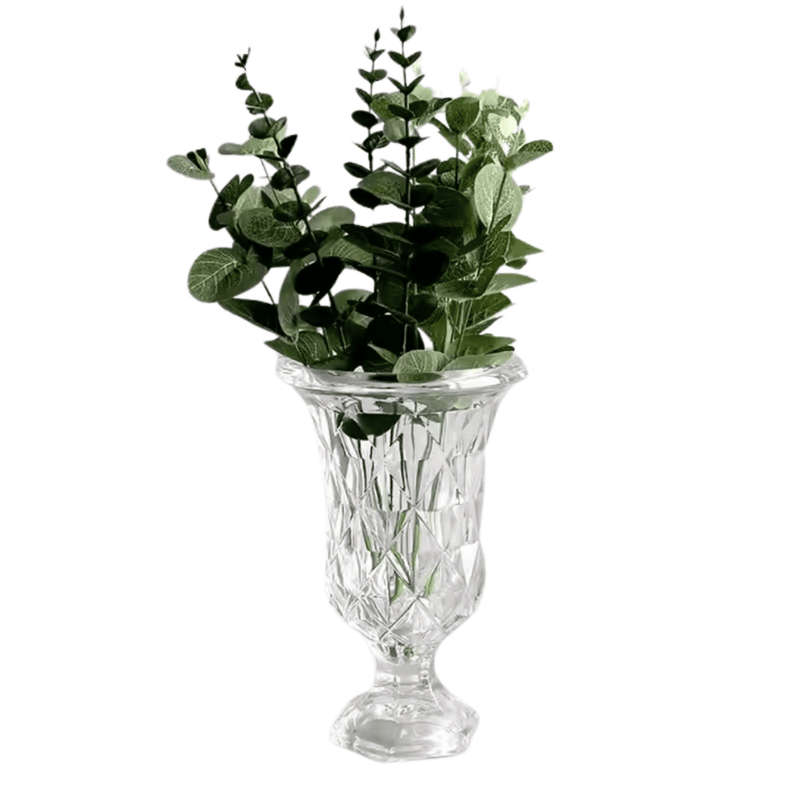 Elegant Glass Vase  Tulip 18cm