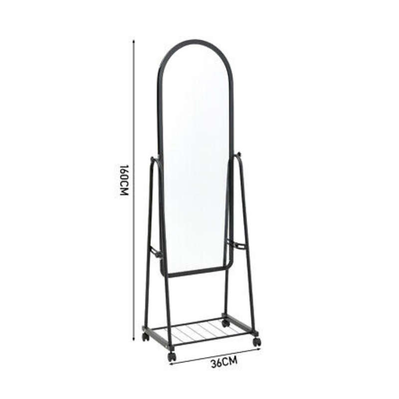 Stacy - Free Stand Mirror with Single Tray
