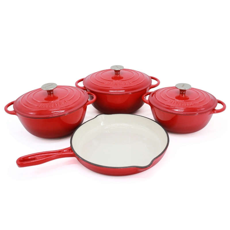 Cast Iron Pot Set - 7pc Minhaj