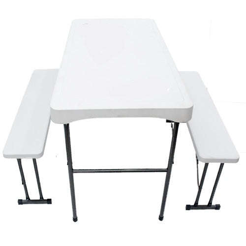 4 Seater - Trestle Table with Benches