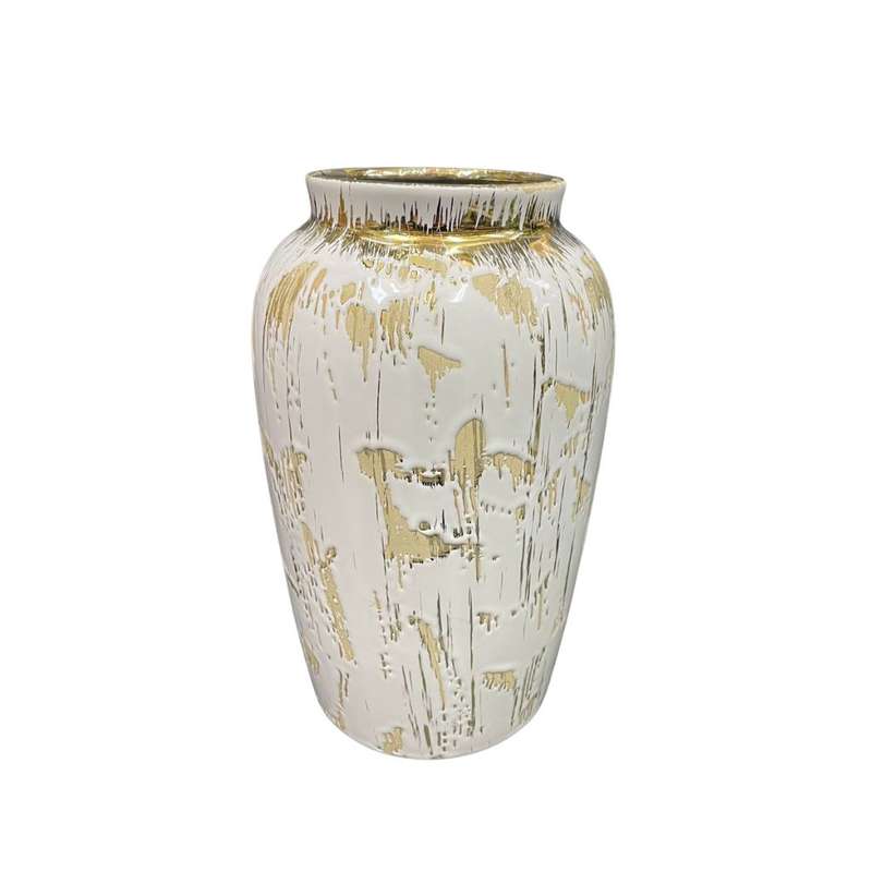 Flower Vase - Rustic Gold Vase