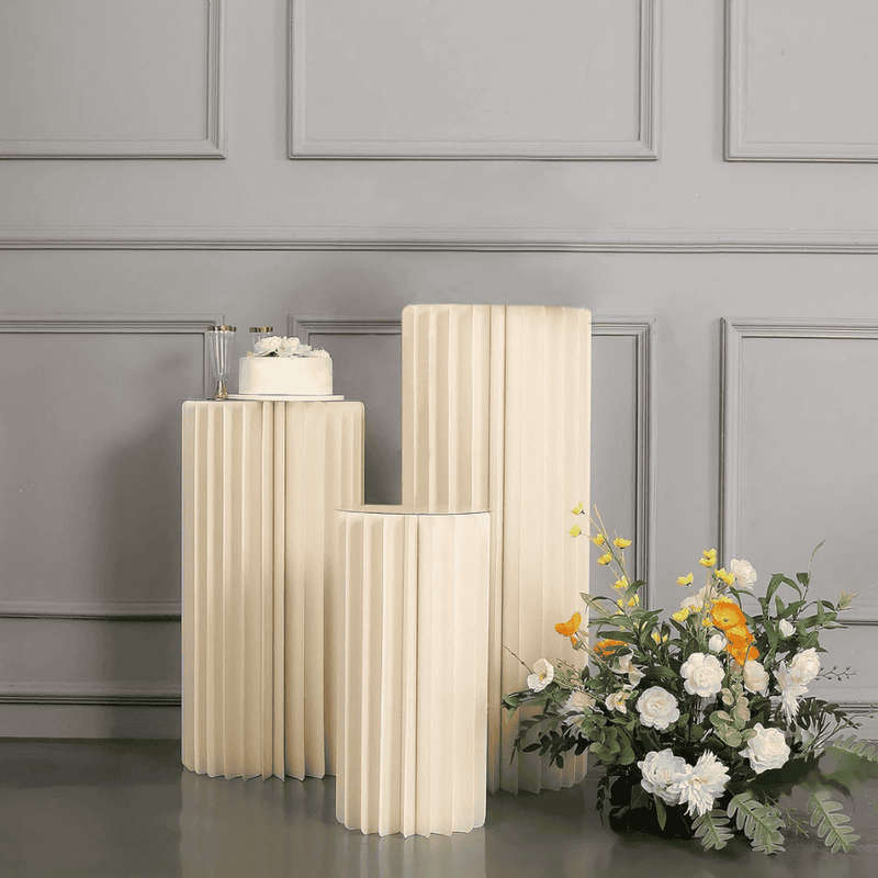 Paper-Decor Plinth Stands 3pc