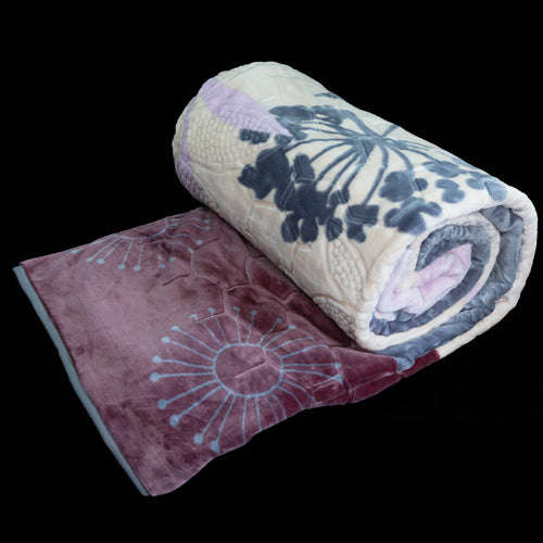 Blankets - Sesli Zoya King Size Blankets - Beige