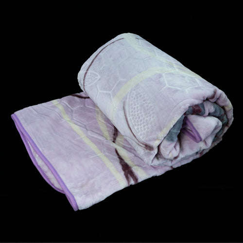 Blankets - Sesli Zoya King Size Blankets - Beige