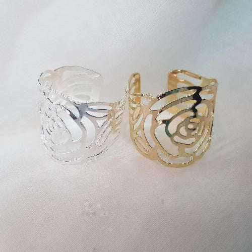 Napkin Rings - Rose Cutout