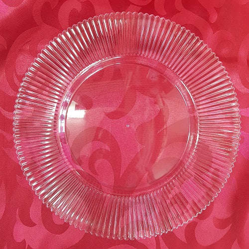 Underplates - Clear Glass Radial