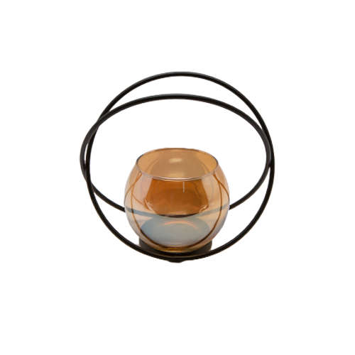 Centre Piece - Galaxy Wire Vase Black - 455-2