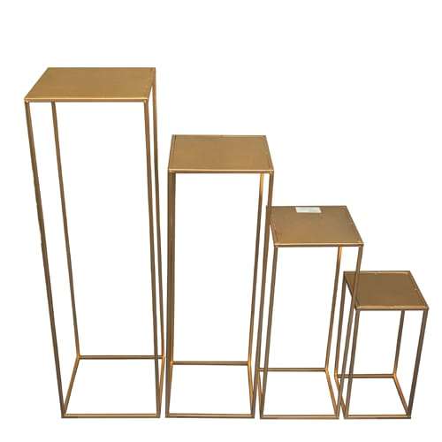 Plinth Sets - Gold Metal 4pc