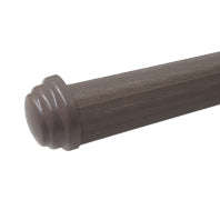 Curtain Poles - 65mm 1/2 Round + Endcaps